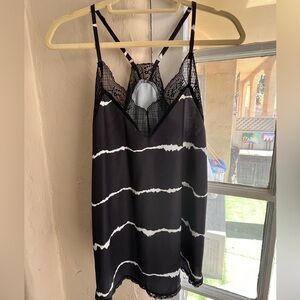 Summer Casual Lace Tie-Dye Tank, M